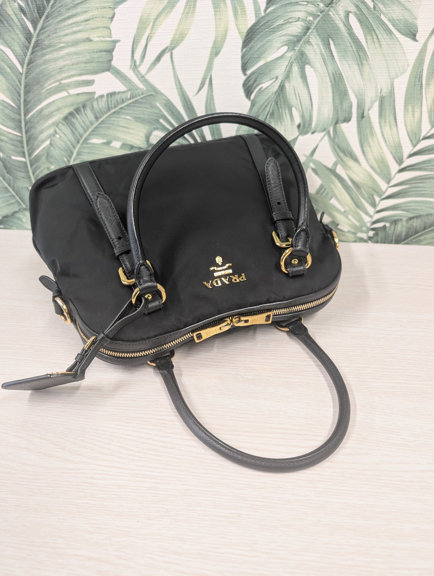 Tessuto Nylon Saffiano Leather