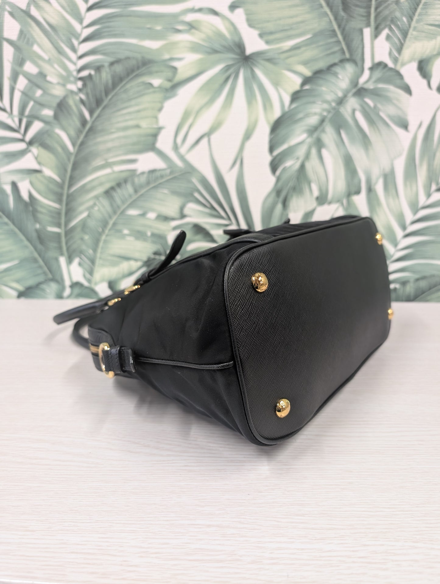 Tessuto Nylon Saffiano Leather