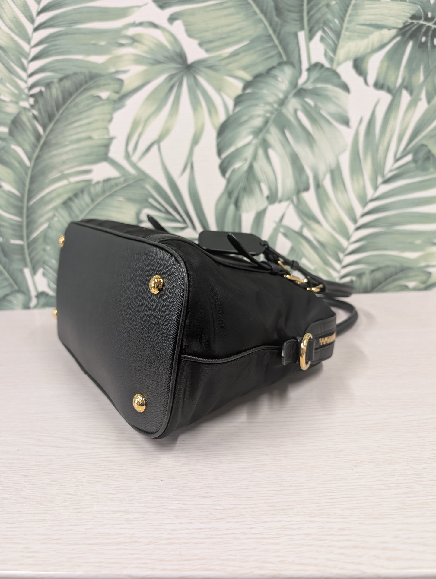 Tessuto Nylon Saffiano Leather