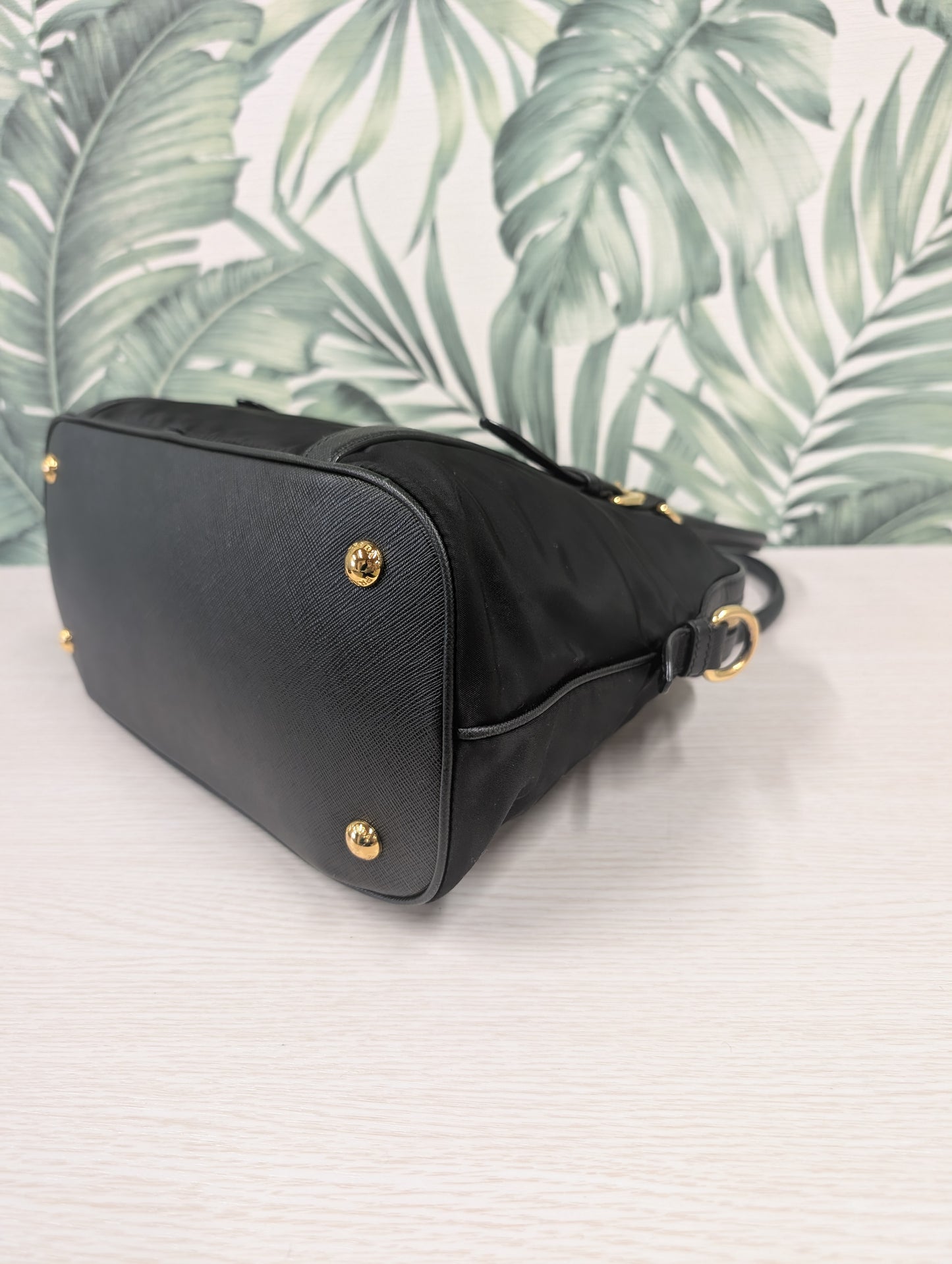 Tessuto Nylon Saffiano Leather