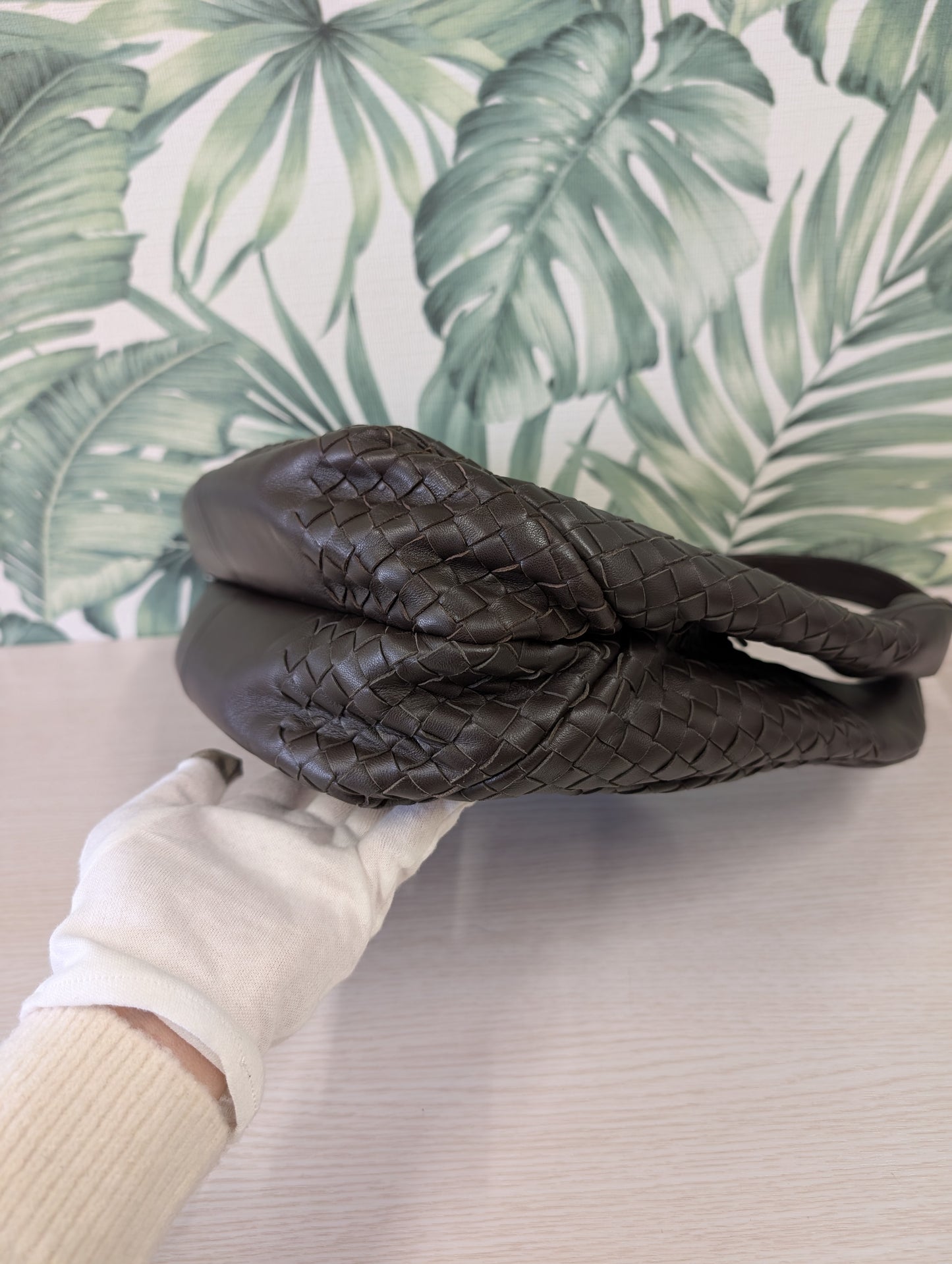 Intrecciato Campana Leather Small