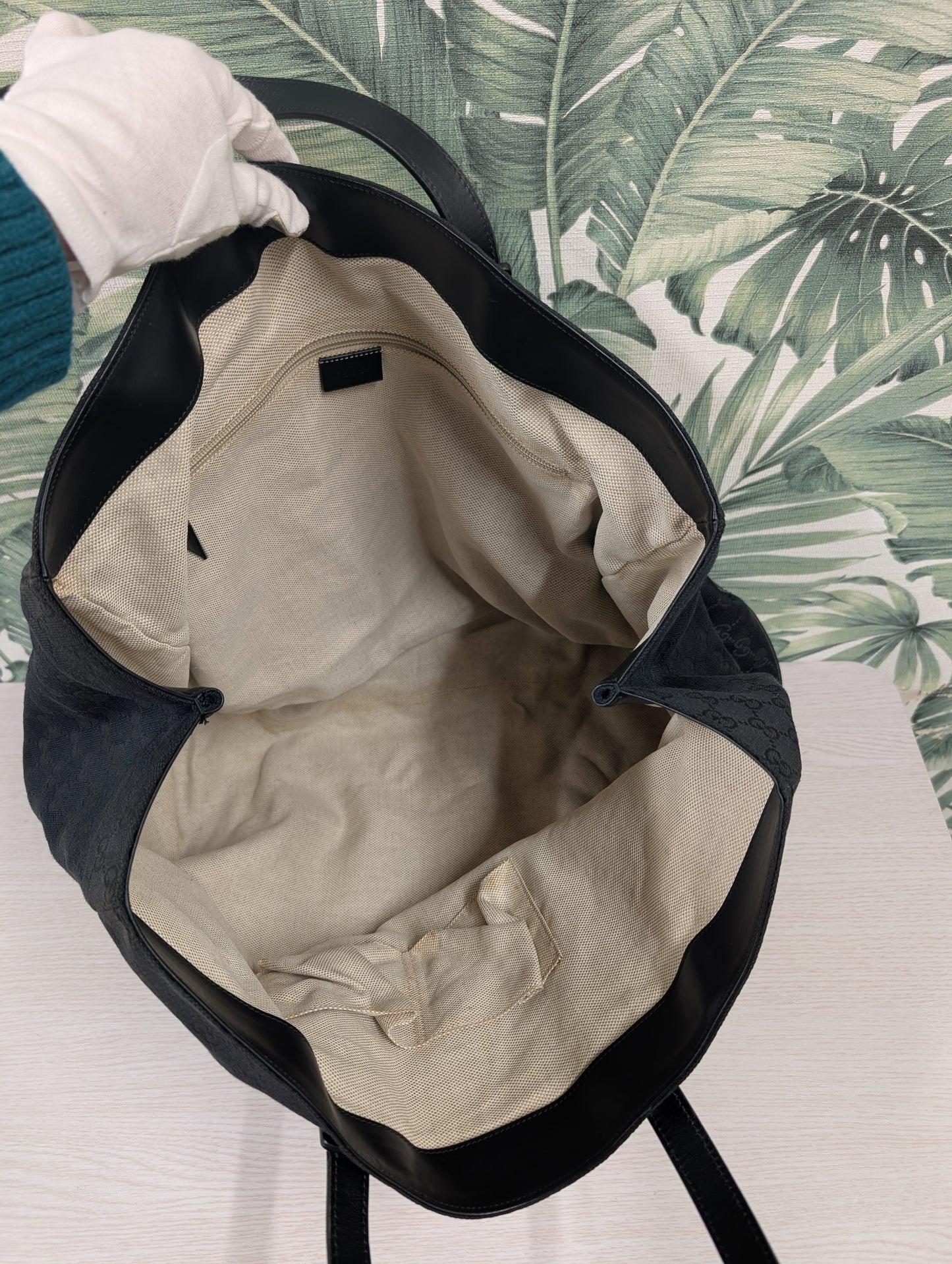 GG Monogram Supreme Large Original Tote Bag Large