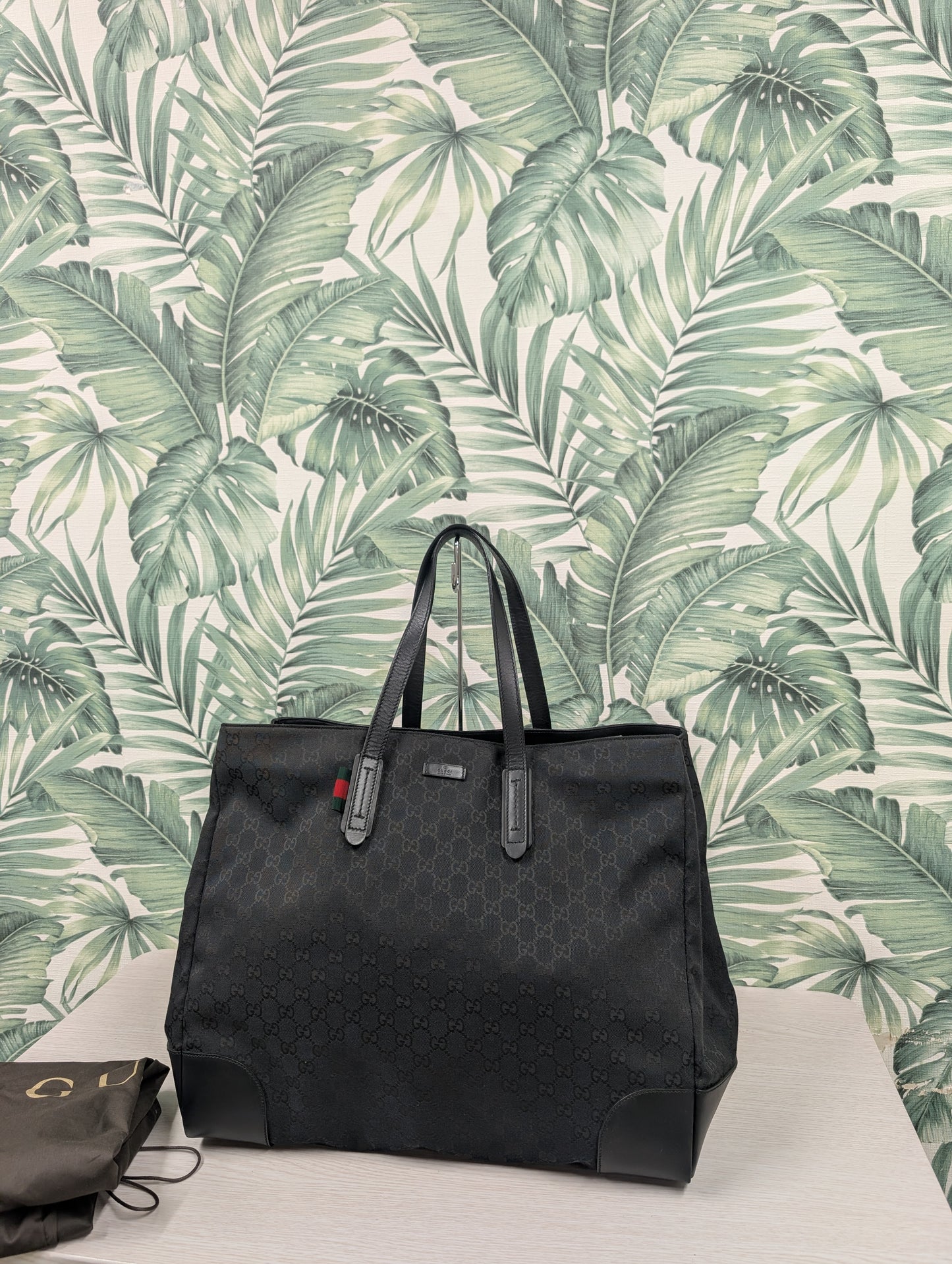 GG Monogram Supreme Large Original Tote Bag Large