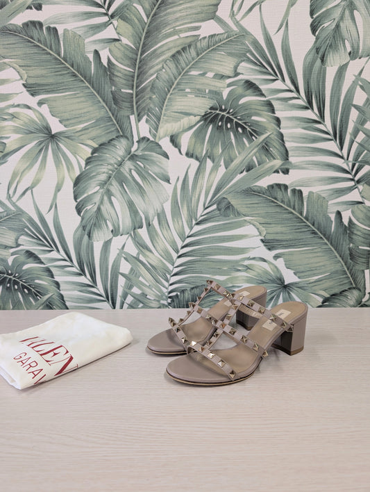 Rockstud Mule Sandals 37