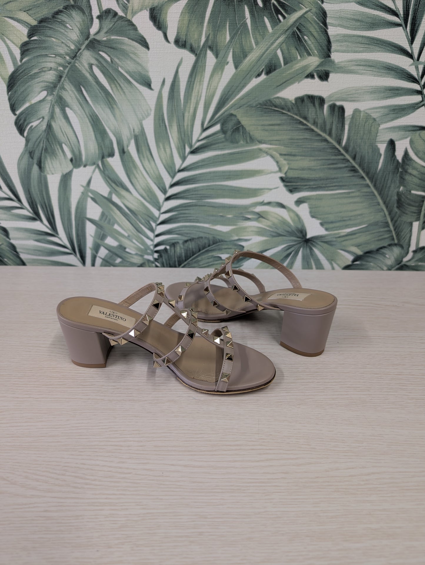 Rockstud Mule Sandals 37