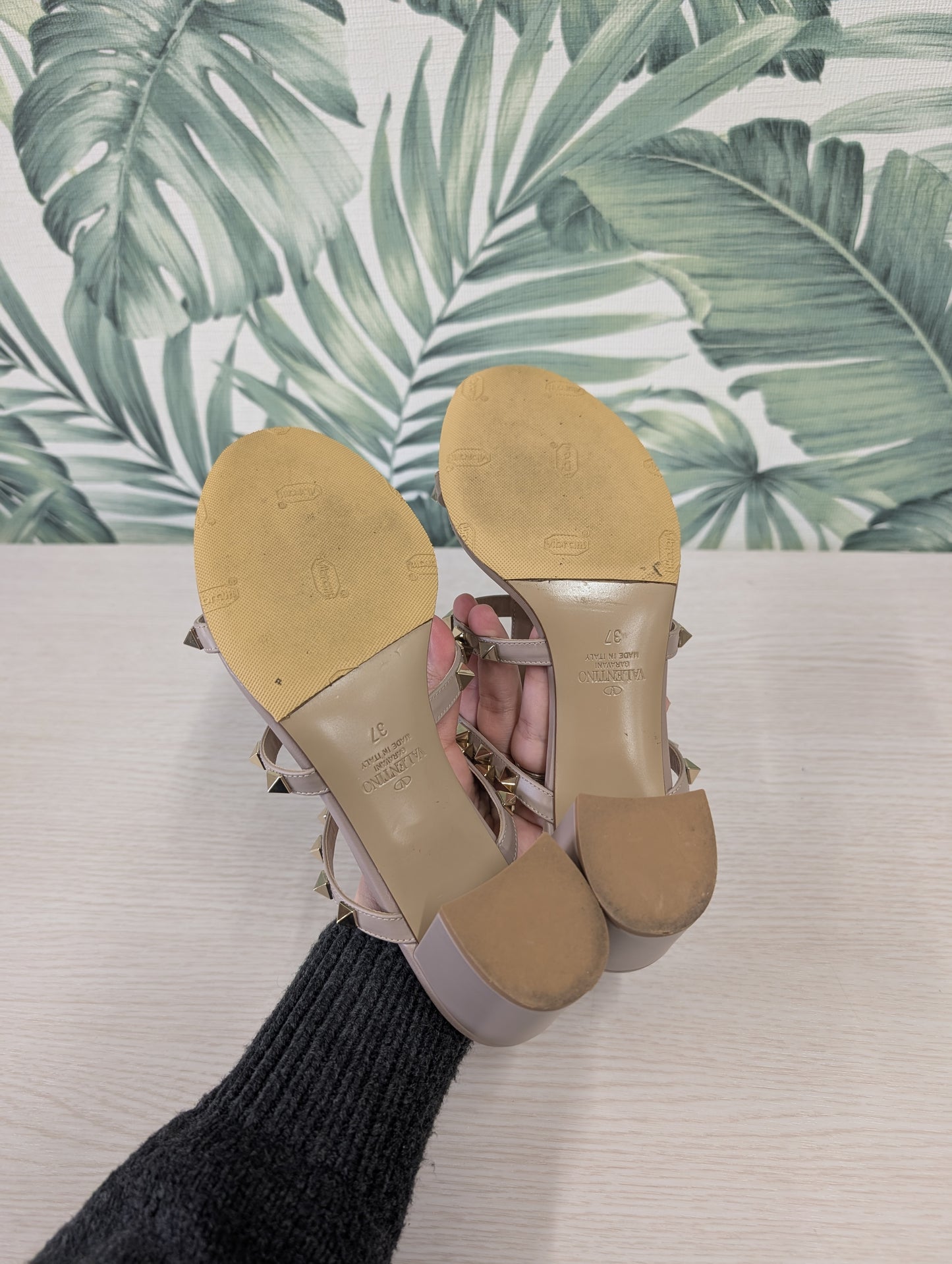 Rockstud Mule Sandals 37