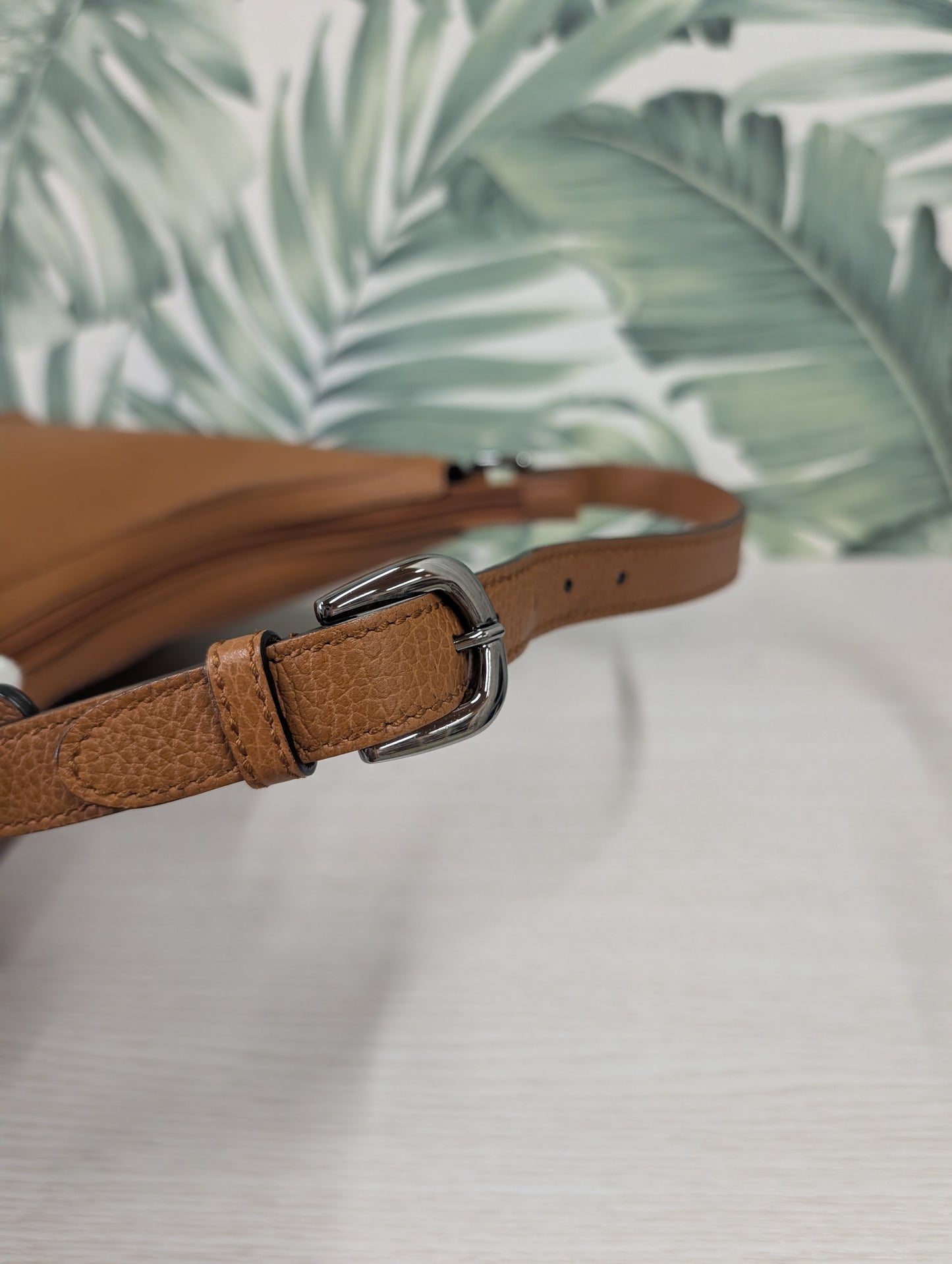 Interlocking G Hobo Leather