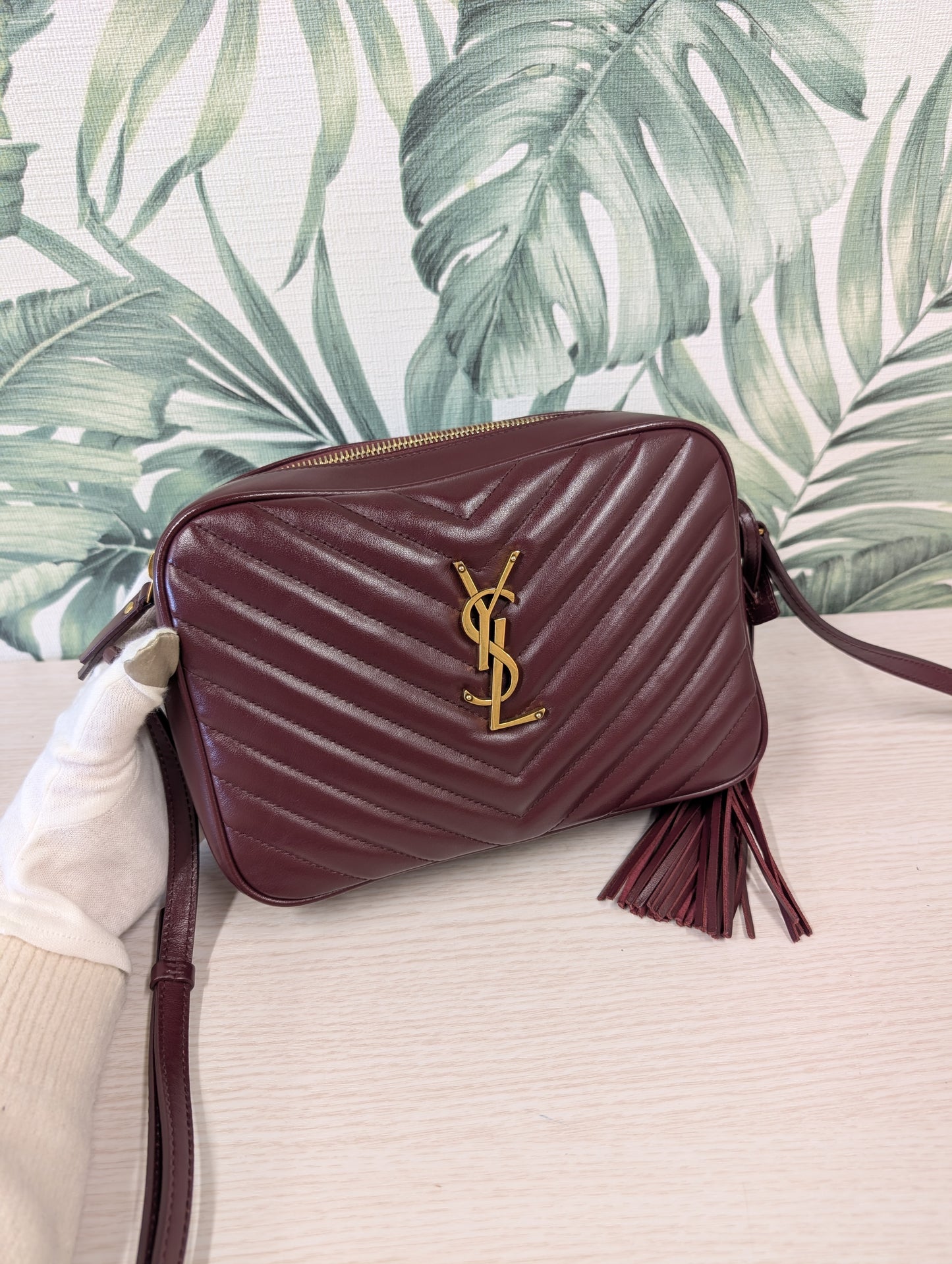 Matelassé Leather Monogram Lou Camera Bag Small
