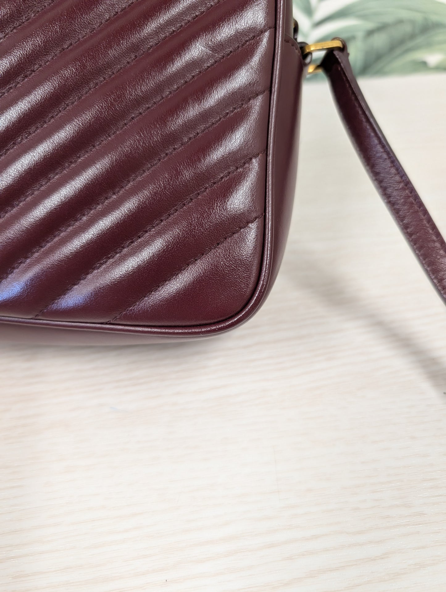 Matelassé Leather Monogram Lou Camera Bag Small
