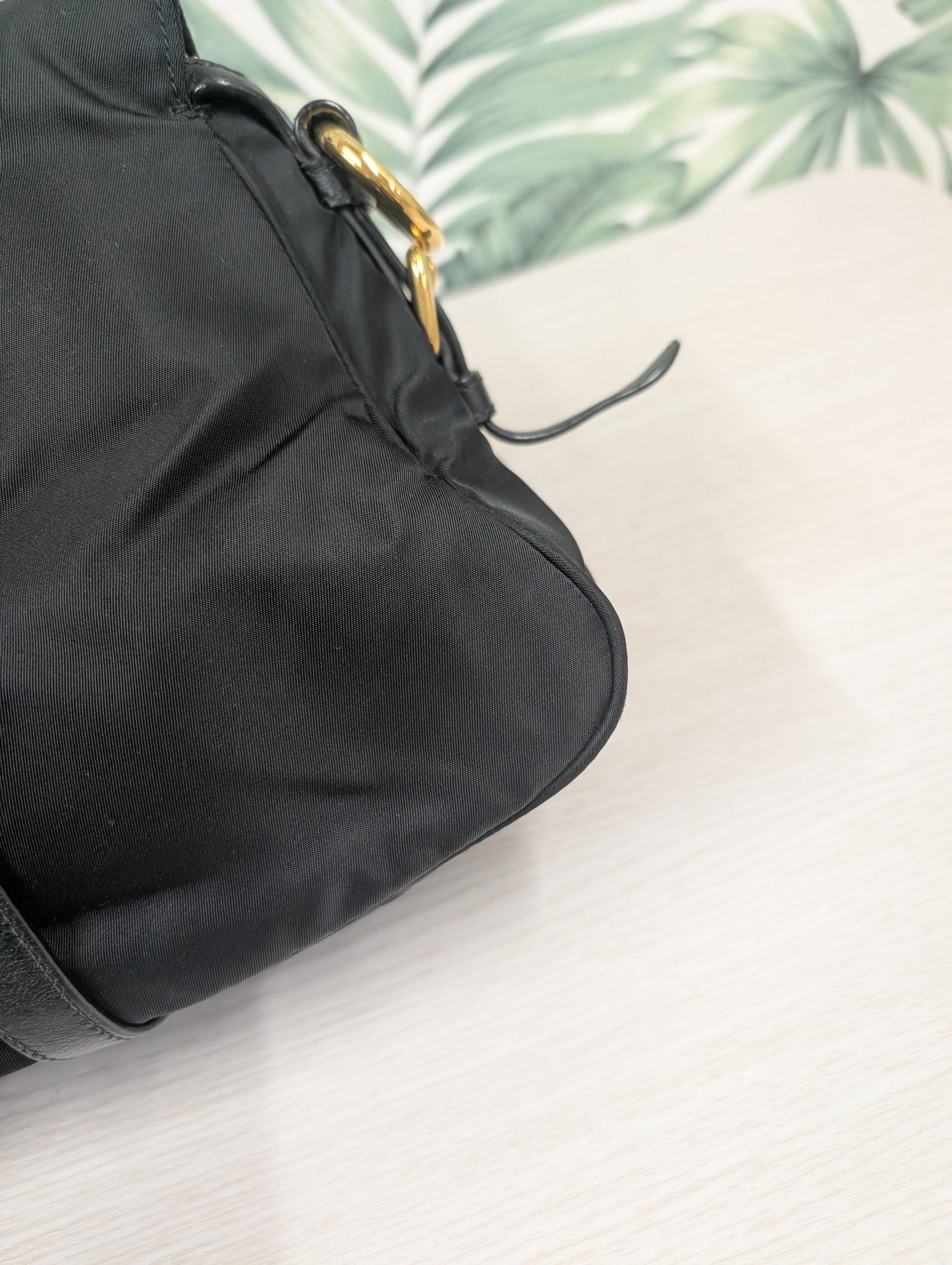 Tessuto Nylon Convertible Top Handle Long Tote