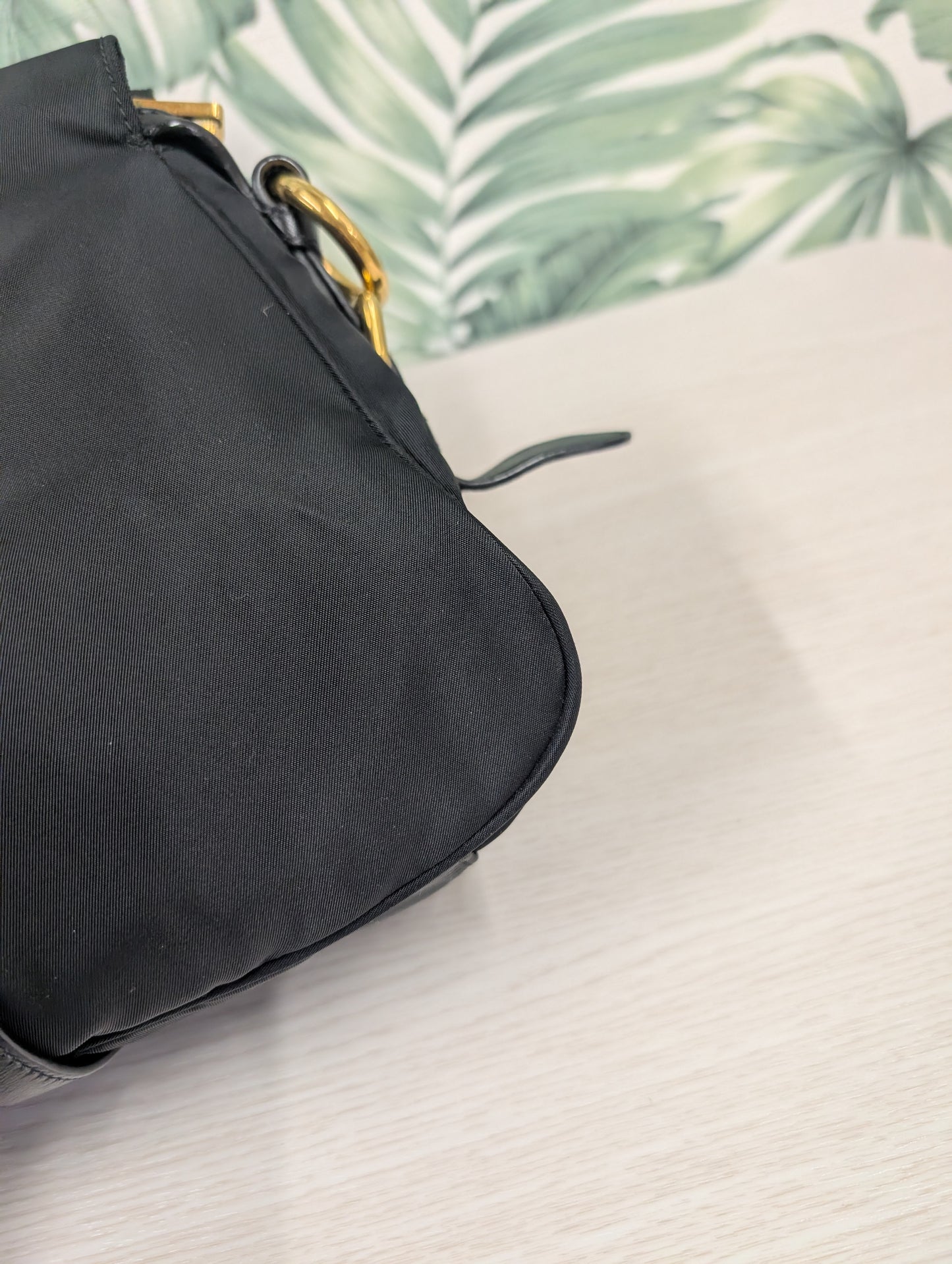 Tessuto Nylon Convertible Top Handle Long Tote