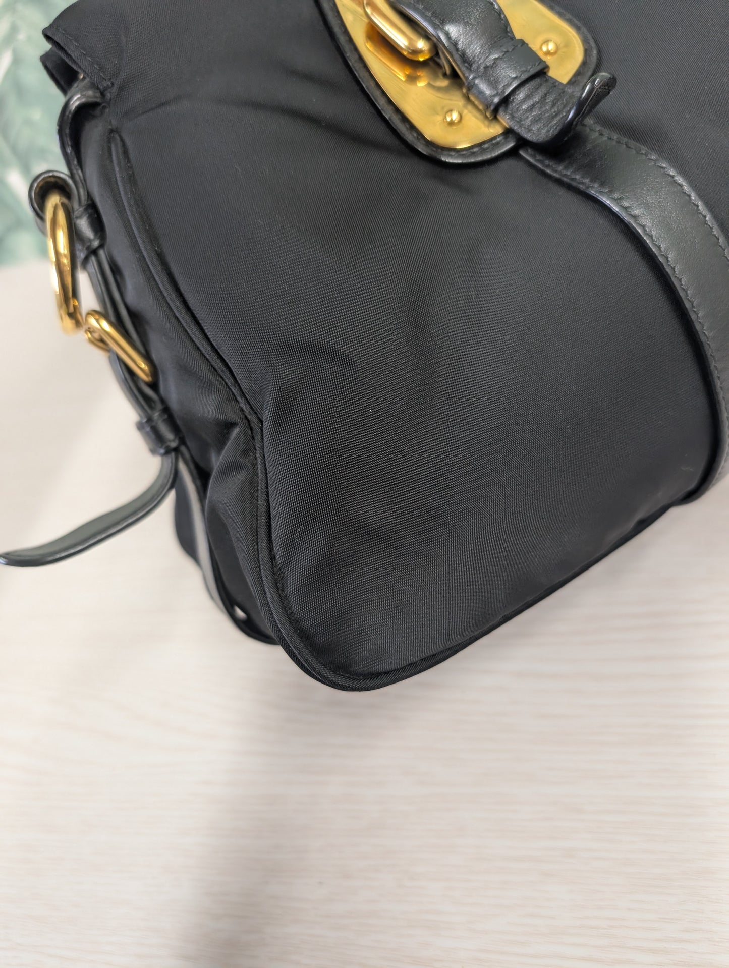 Tessuto Nylon Convertible Top Handle Long Tote