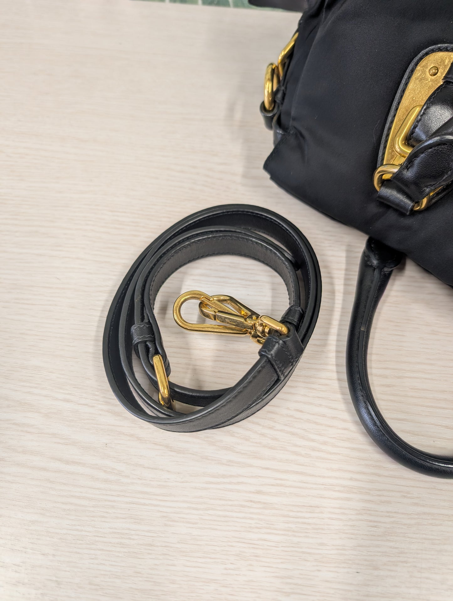 Tessuto Nylon Convertible Top Handle Long Tote