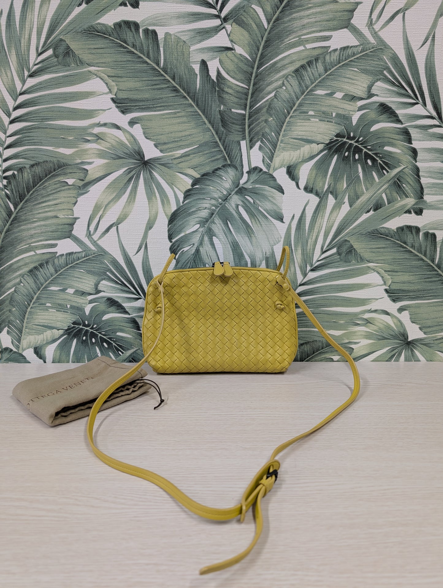 Intrecciato Leather Nodini Small