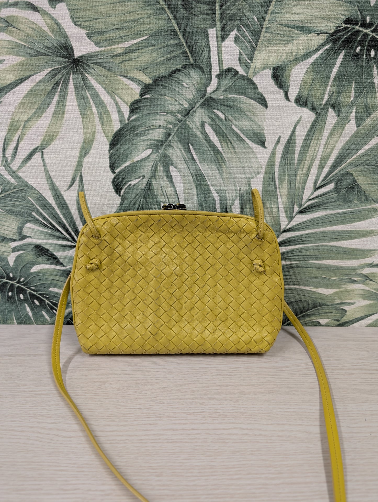 Intrecciato Leather Nodini Small