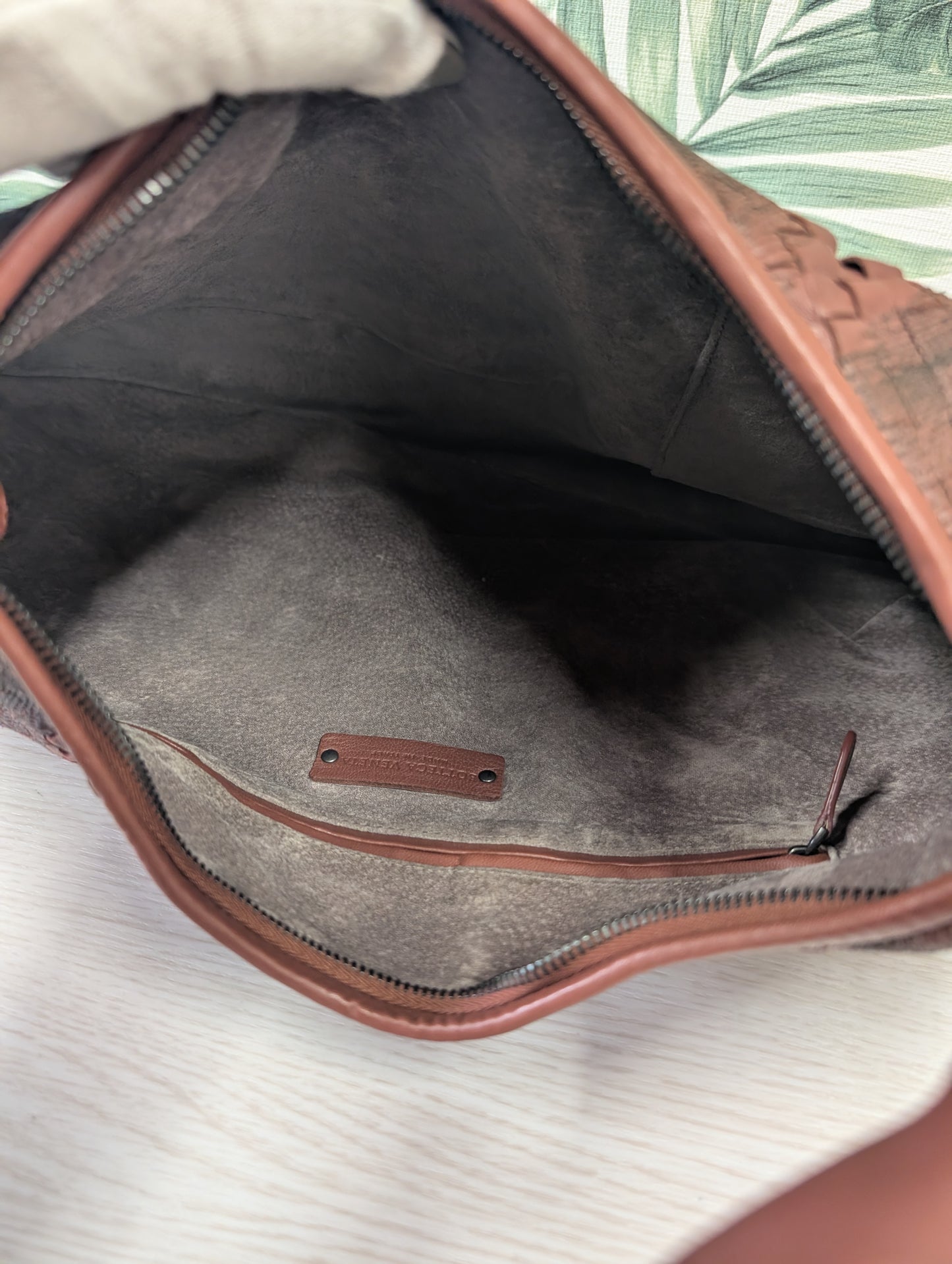 Intrecciato Woven Nappa Leather Embroidered