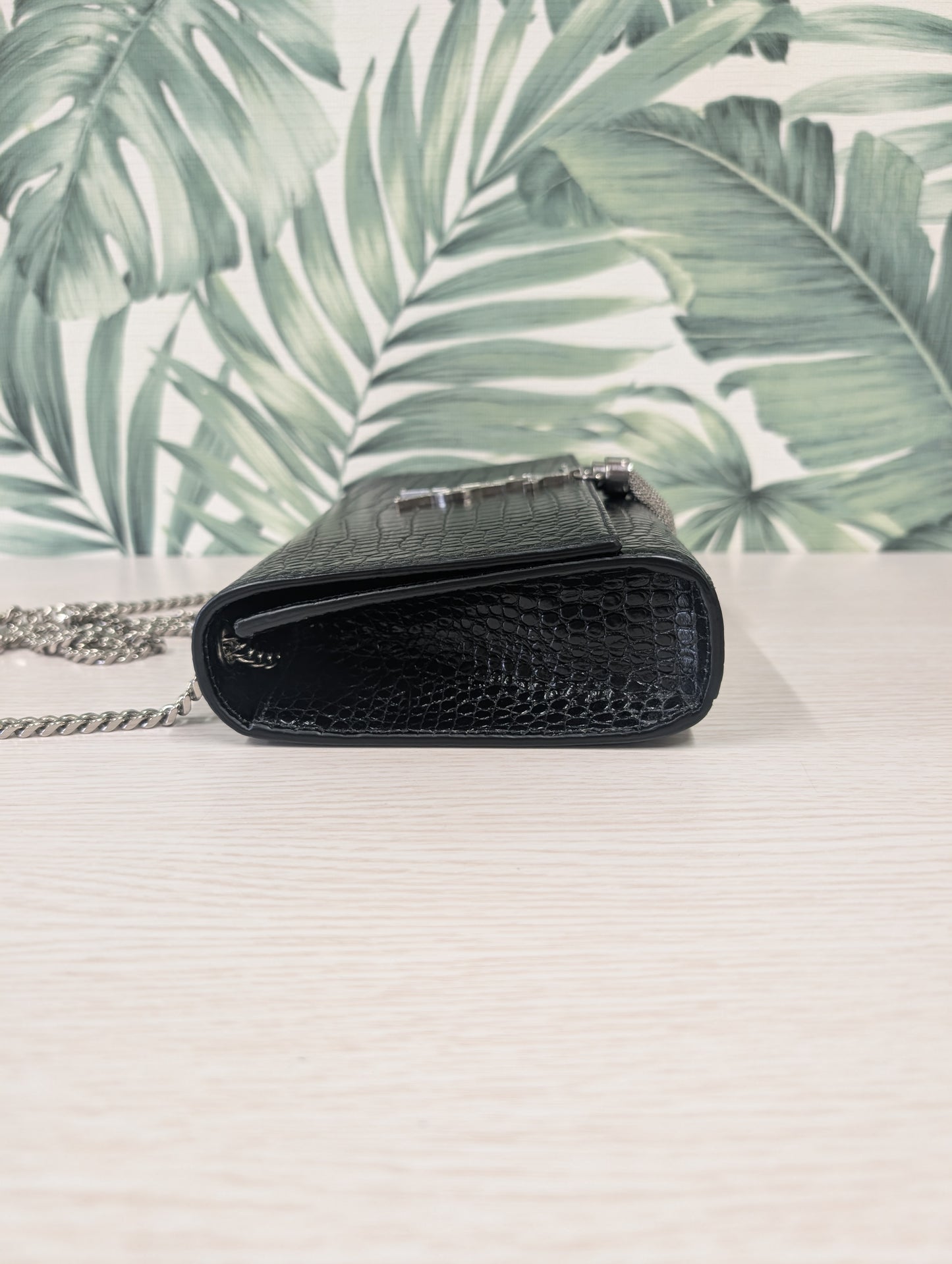Kate Croc Embossed Tassel Medium