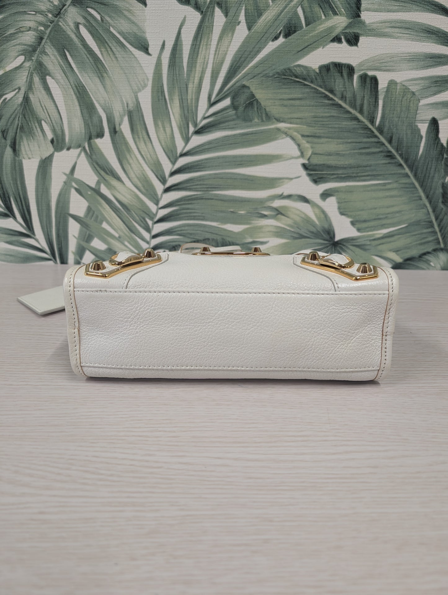 Chevre Gold Metallic Edge Hardware City Mini