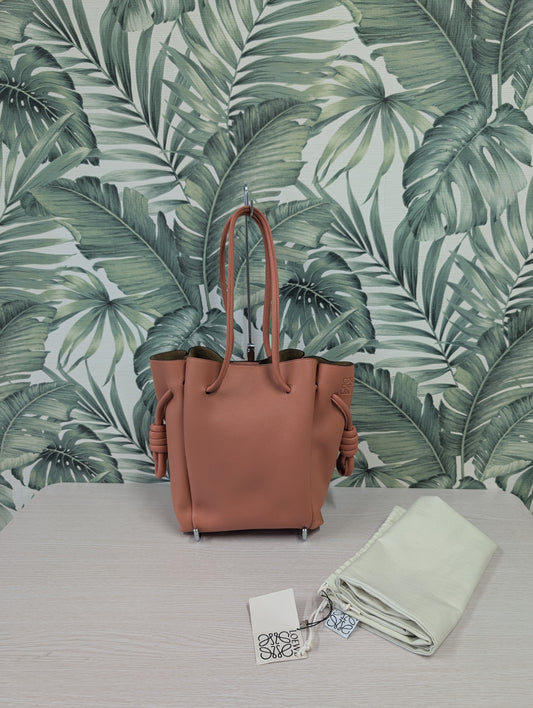 Leather Flamenco Knot Tote