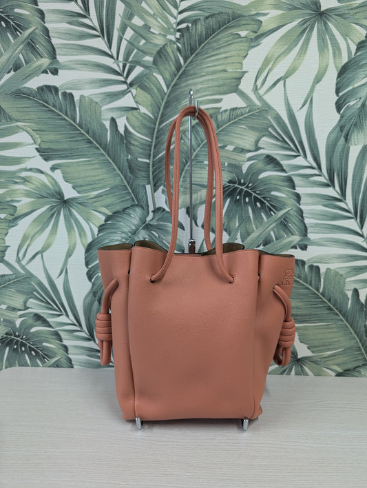 Leather Flamenco Knot Tote