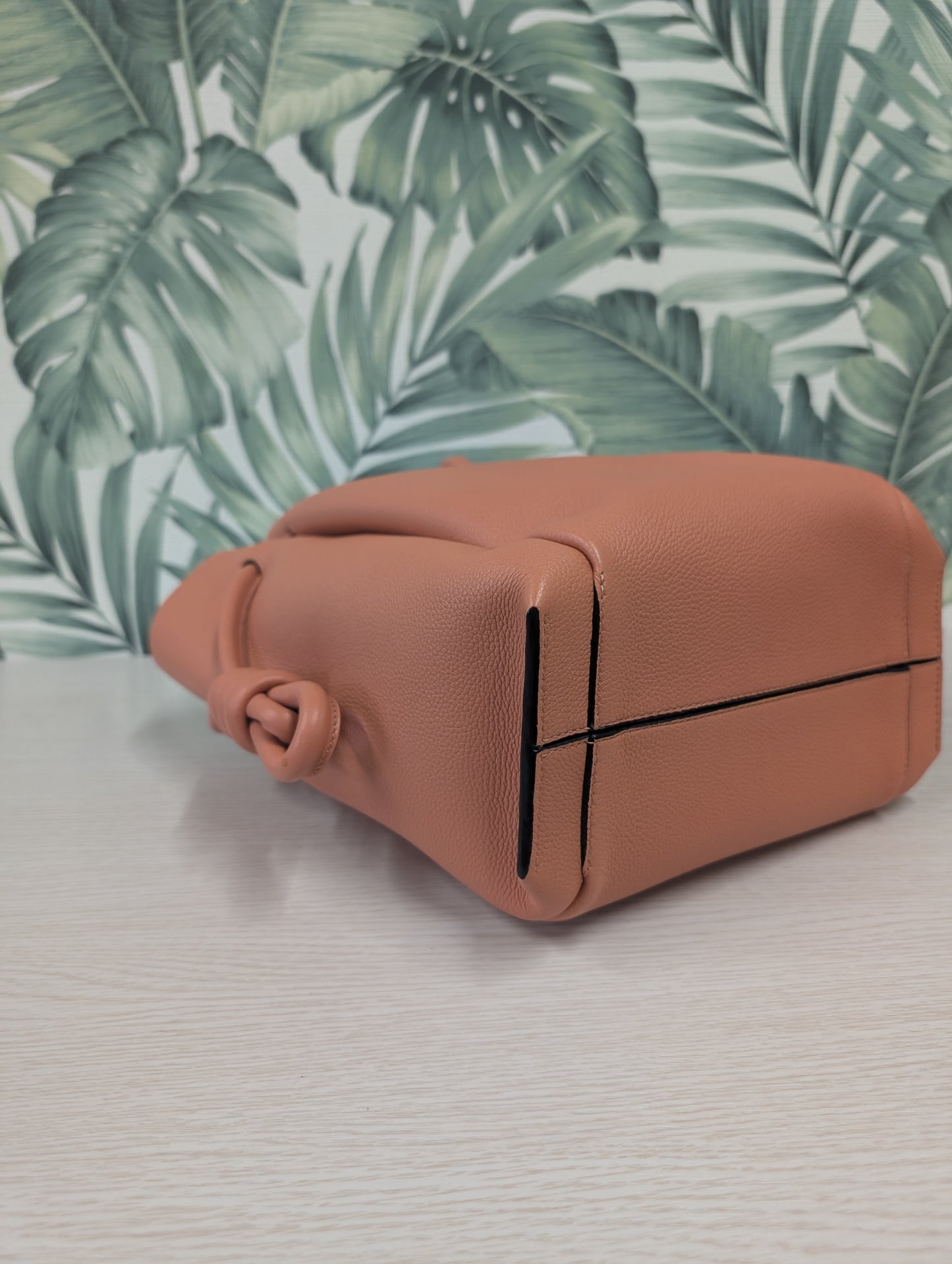 Leather Flamenco Knot Tote