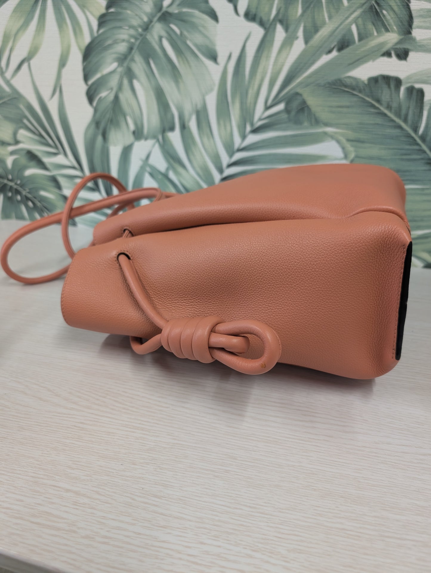 Leather Flamenco Knot Tote