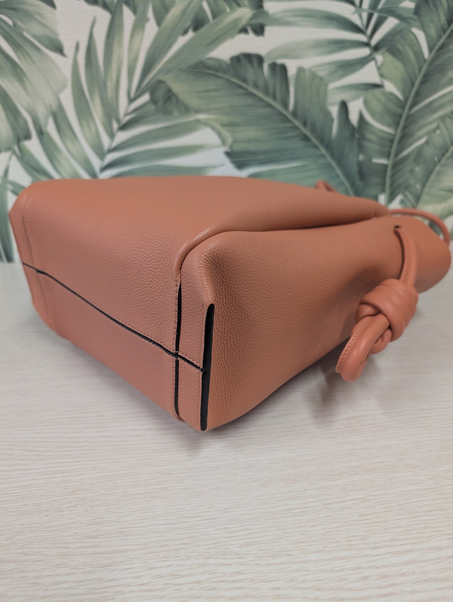 Leather Flamenco Knot Tote