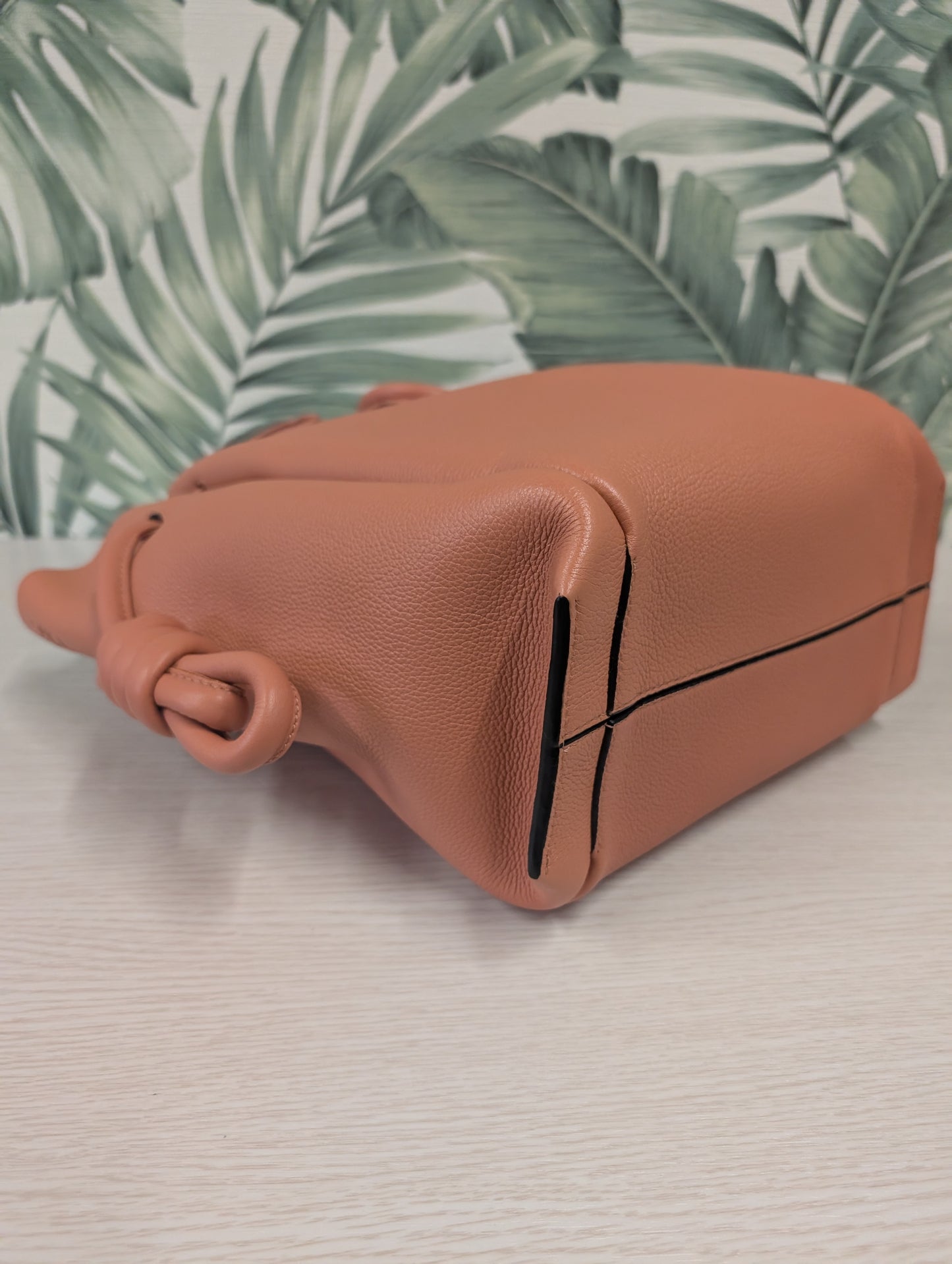 Leather Flamenco Knot Tote