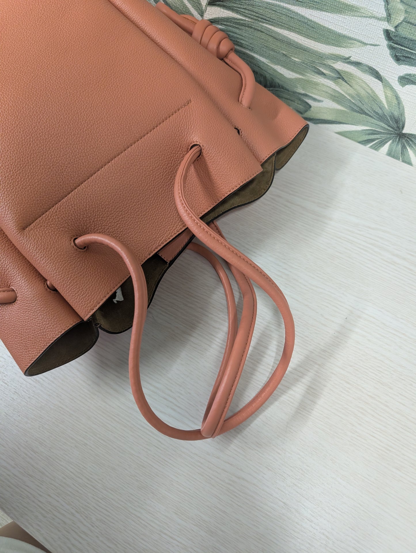 Leather Flamenco Knot Tote