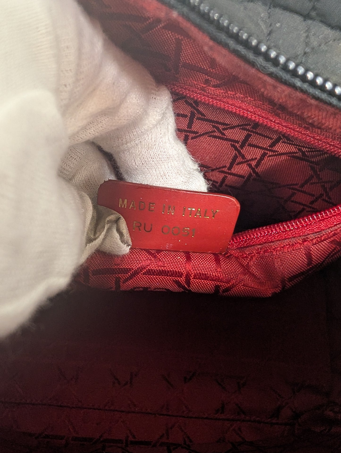 Vintage Lady Dior Quilted Nylon Medium