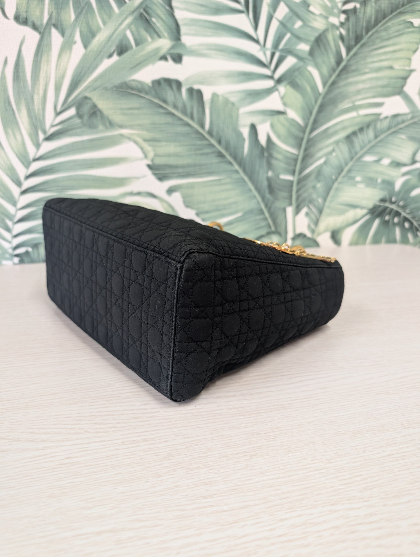 Vintage Lady Dior Quilted Nylon Medium