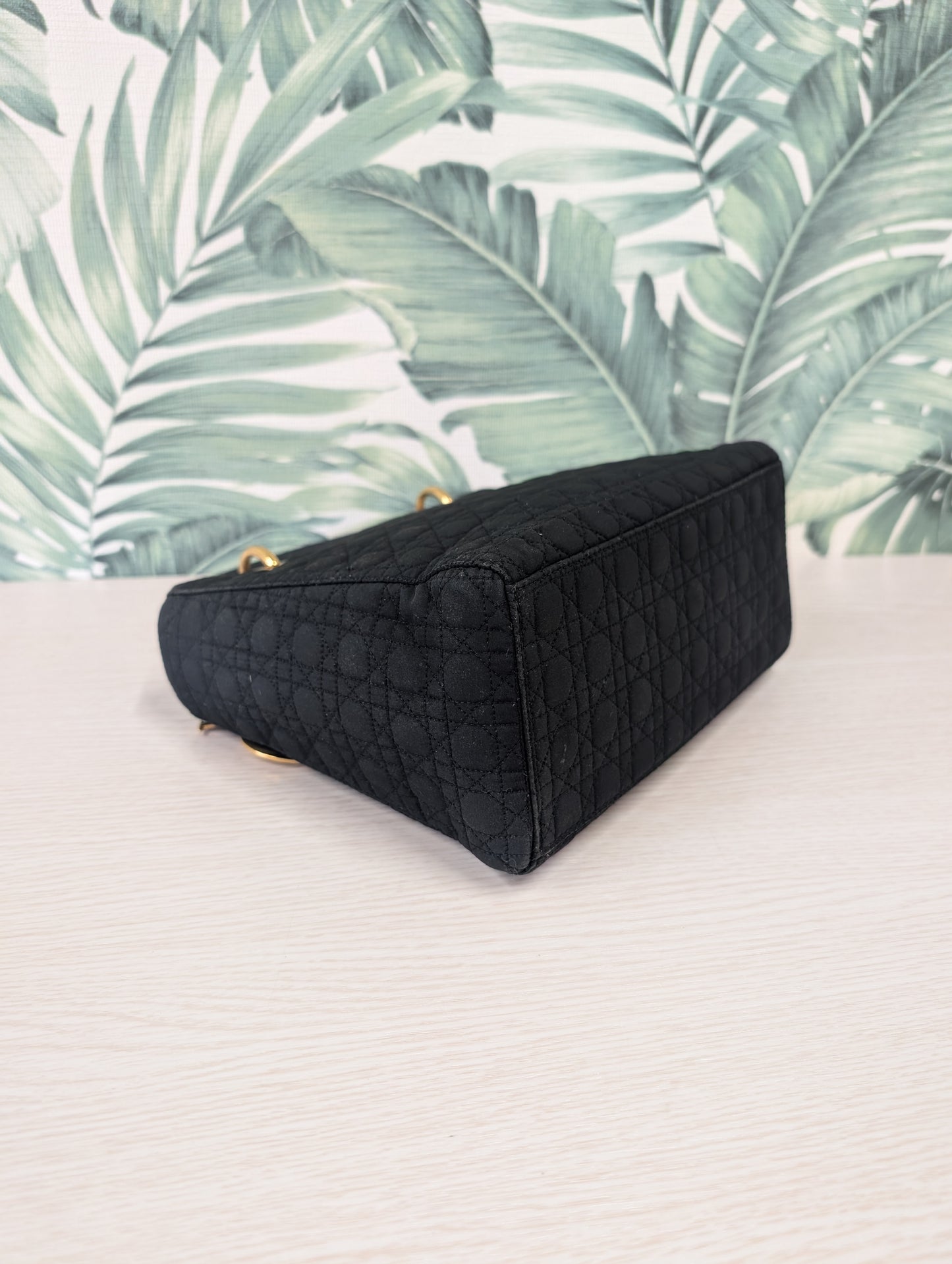 Vintage Lady Dior Quilted Nylon Medium