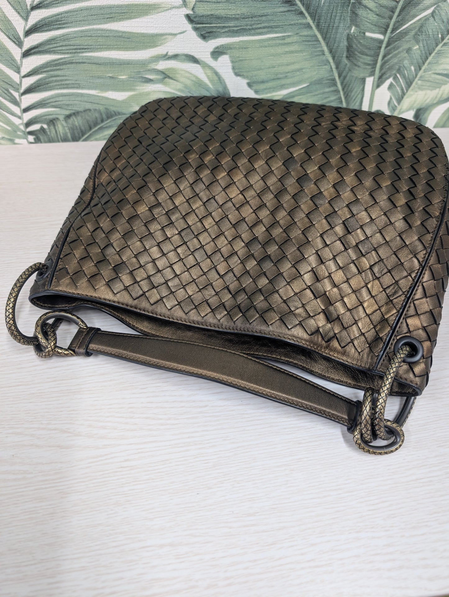 Intrecciato Nappa Leather Loop Small