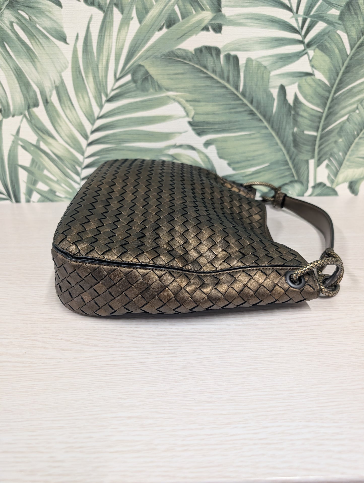 Intrecciato Nappa Leather Loop Small