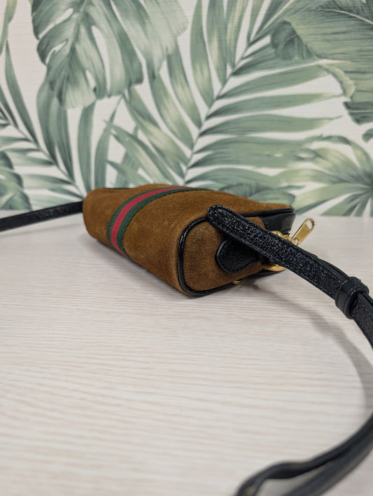 Vintage Suede Web Ophidia Mini