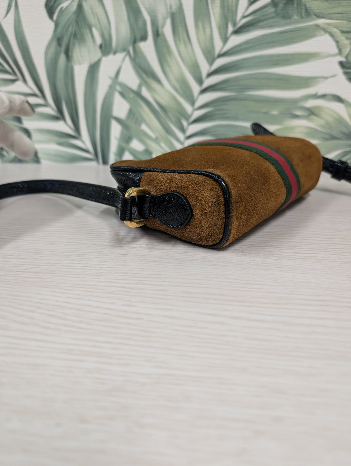 Vintage Suede Web Ophidia Mini