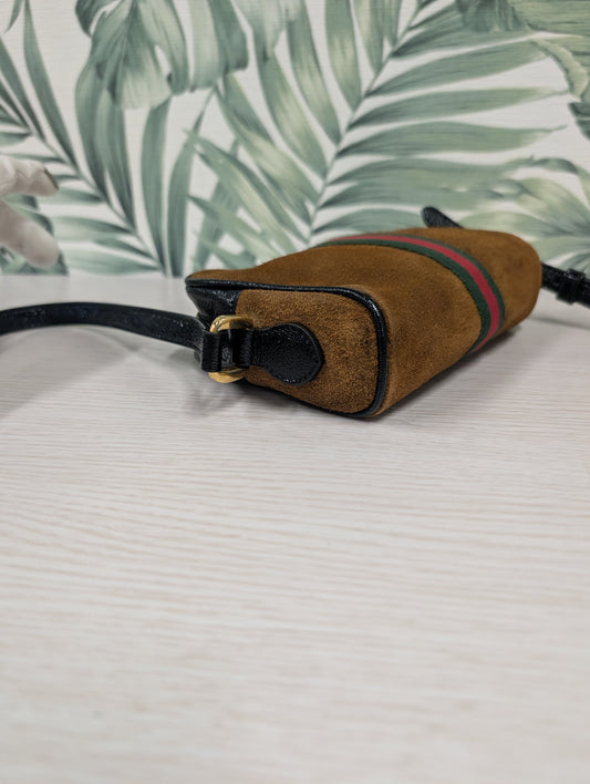 Vintage Suede Web Ophidia Mini