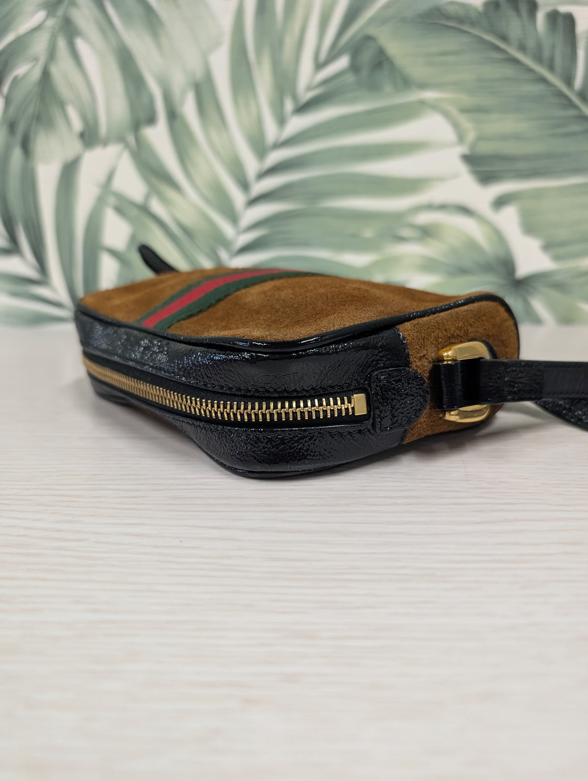 Vintage Suede Web Ophidia Mini