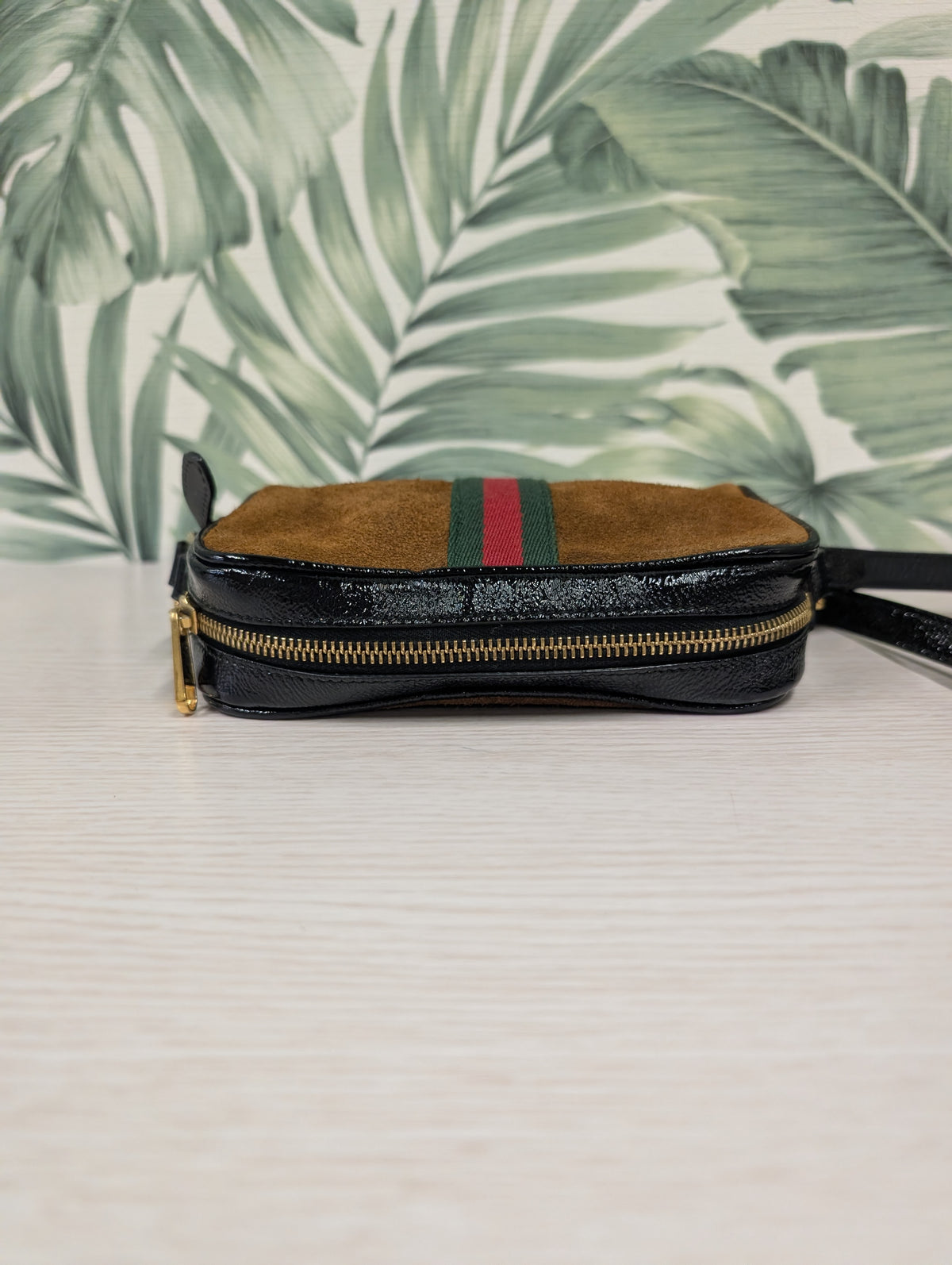 Vintage Suede Web Ophidia Mini