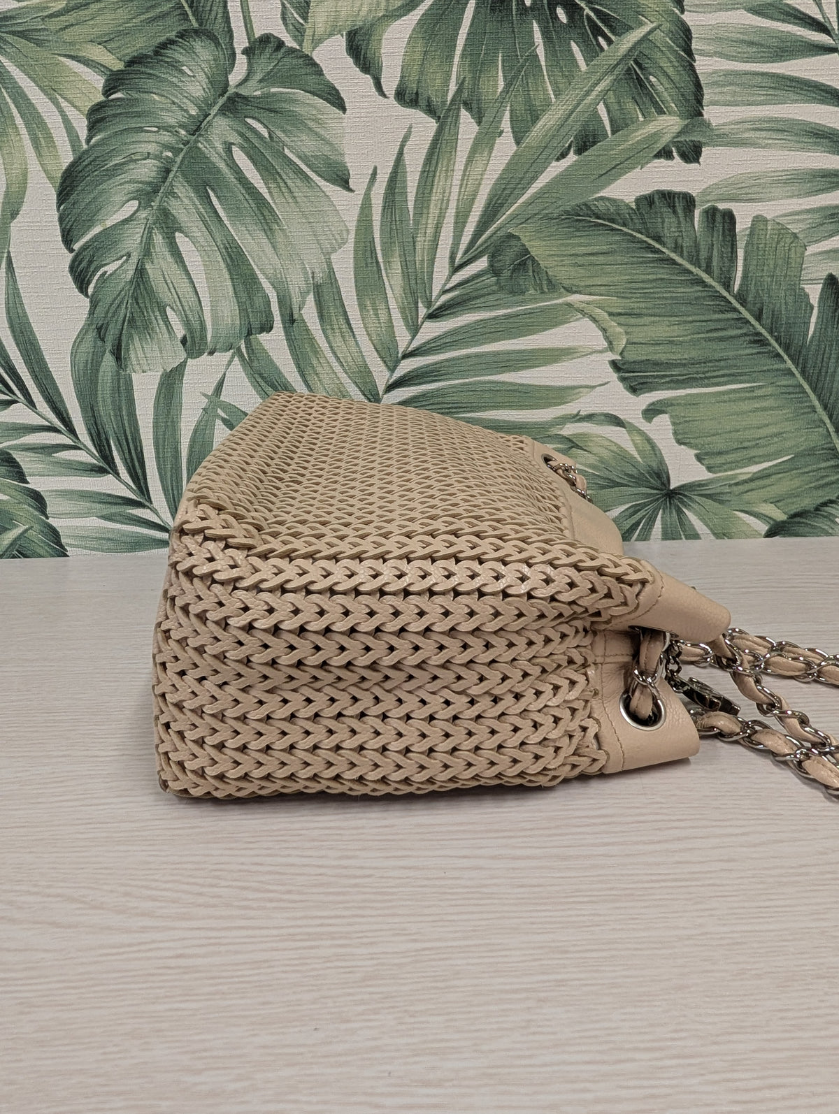 CC Charm Tote Woven Caviar Large