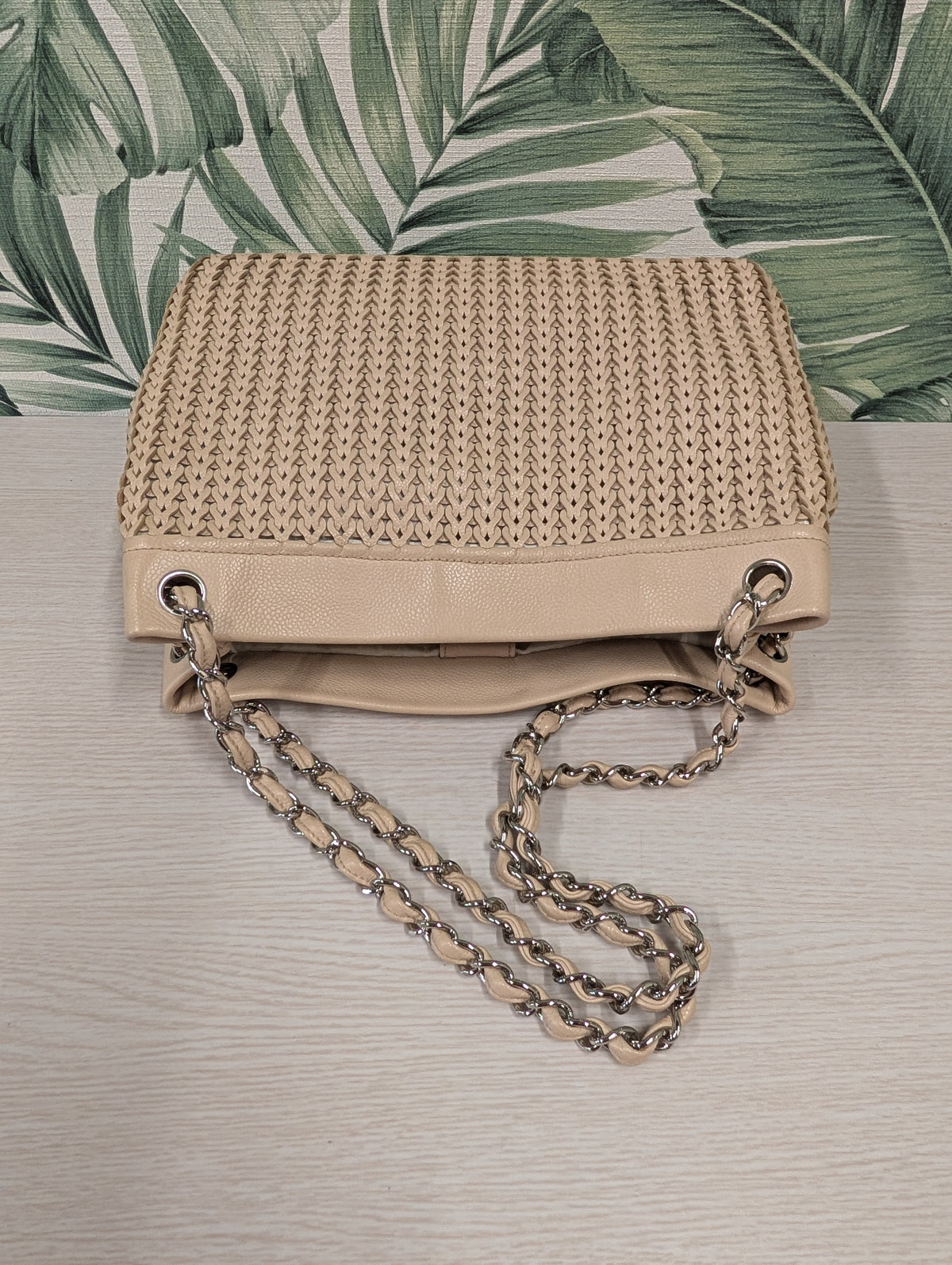 CC Charm Tote Woven Caviar Large