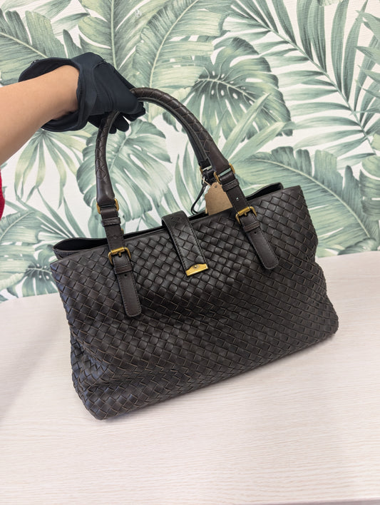 Roma Bag Intrecciato Nappa Medium